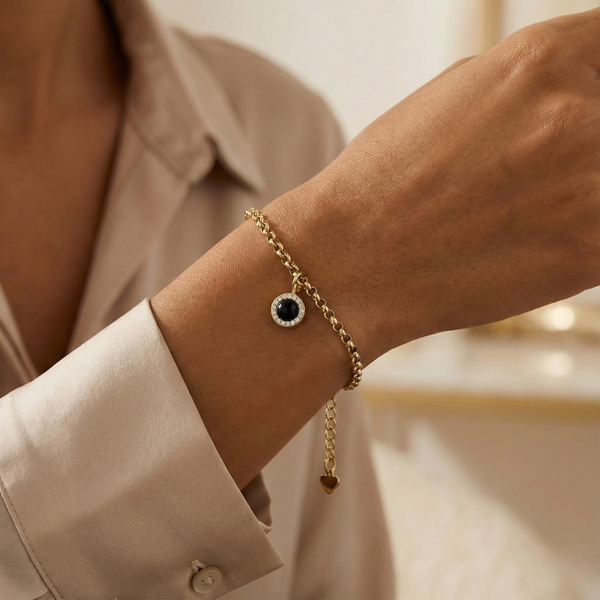 Petite Halo Photo Bracelet