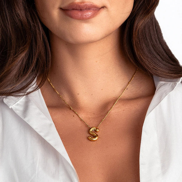 Balloon Initial Necklace