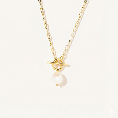Pearl Clip Necklace
