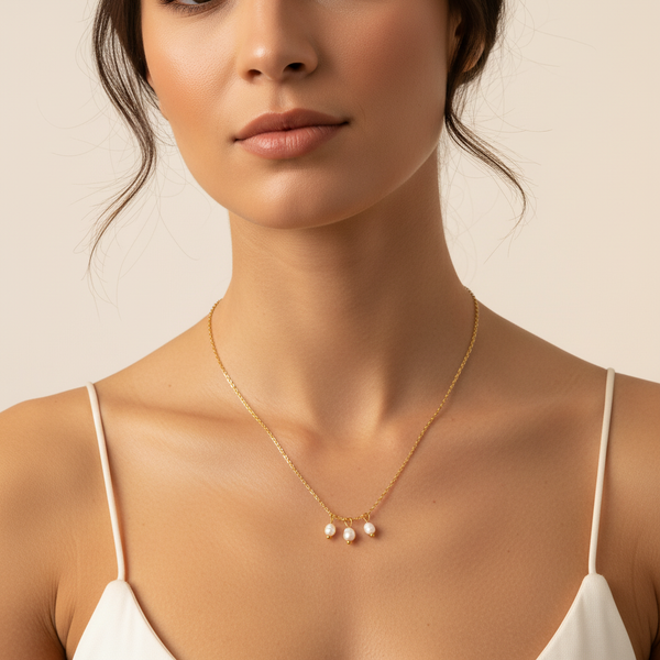 Infinity Pearl Necklace