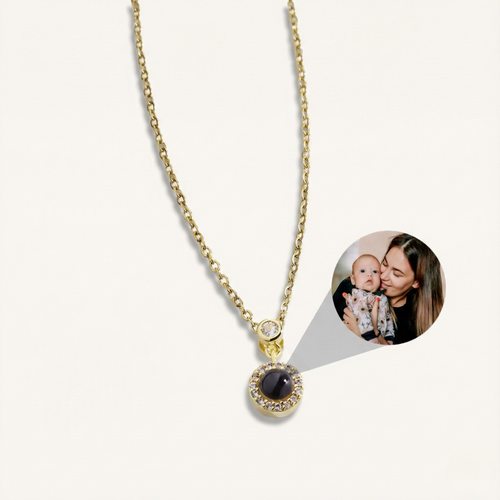 Petite Halo Photo Necklace