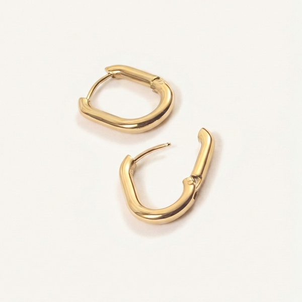 Oval Hoop Earrings
