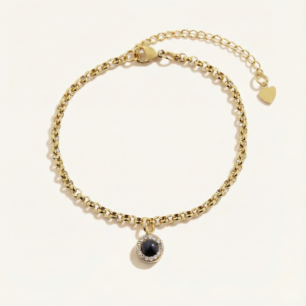 Petite Halo Photo Bracelet