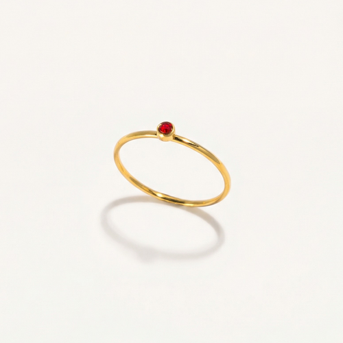 Birthstone Point of Light Ring