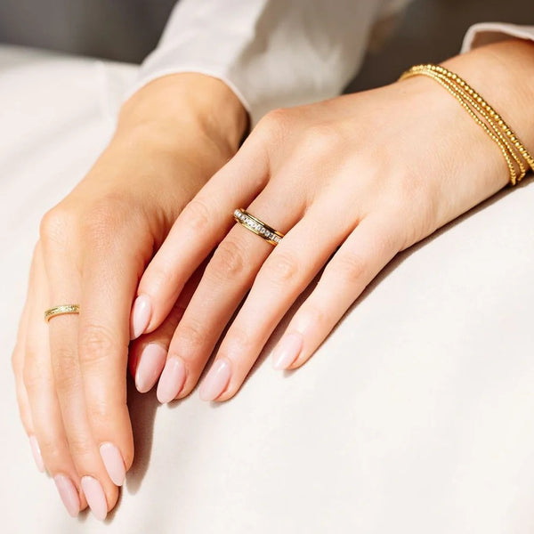 Crystal Spinning Fidget Ring